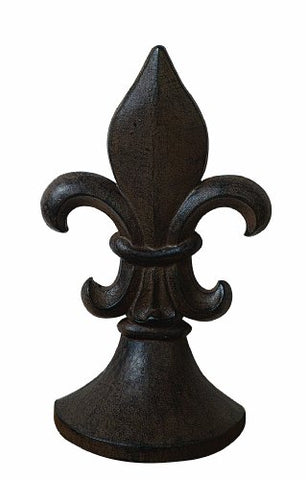 15"H Cast Iron Fleur De LisDoor Stop