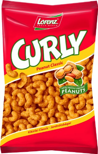 Lorenz Curly Peanut Flavored Puffed Corn, 5.29 oz