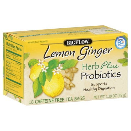 Bigelow Herbal Lemon Ginger Tea, 1-ounces (Pack of6)