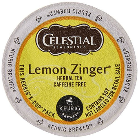 Celestial Seasonings, Lemon Zinger Tea, k-cup