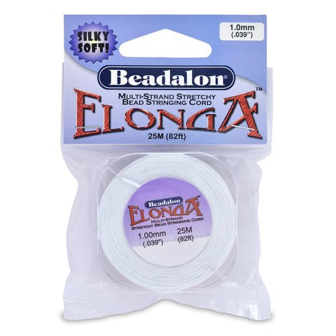 Elonga 1.0 mm (.039 in), White, 25 m (82 ft)