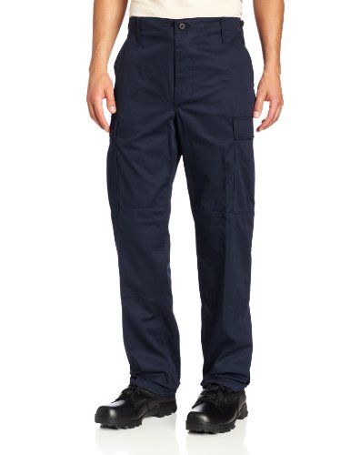 BDU Trouser – Button Fly (60/40 Cotton/Poly Twill) Large Short (Dark Navy)