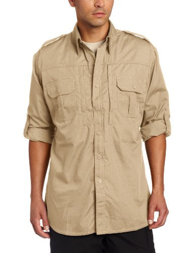 Propper Men's Long Sleeve Tactical Shirt, Khaki, 3X-Large Regular