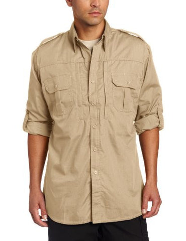 Propper Men's Long Sleeve Tactical Shirt, Khaki, 3X-Large Regular