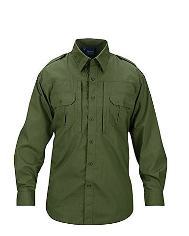 Men's Tactical Shirt - Long Sleeve 3XL Long (Khaki)