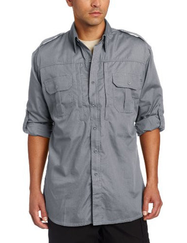 Men's Tactical Shirt - Long Sleeve 3XL Long (Grey)