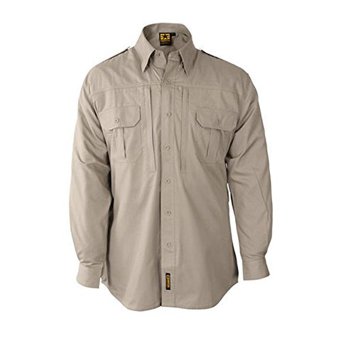 Men's Tactical Shirt - Long Sleeve XXL Regular (Khaki)