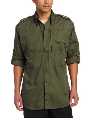Men's Tactical Shirt - Long Sleeve Medium Regular (Khaki)