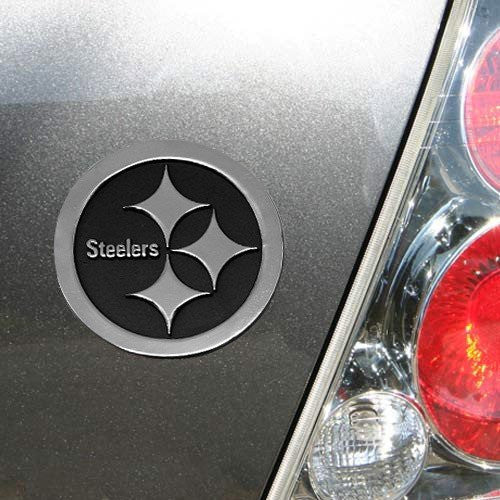 Premium Metal Auto Emblem - Pittsburgh Steelers