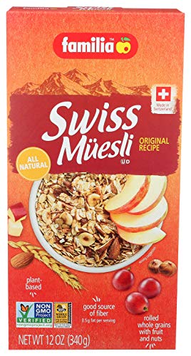 Familia Original Swiss Muesli with Fruits and Nuts in Box, 12 oz