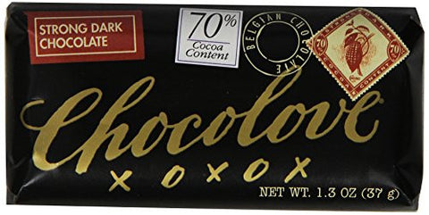 Chocolove Strong Dark Chocolate Mini Bar, 1.3-Ounces (Pack of 12)