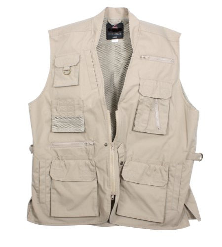 Khaki Plainclothes Concealed Carry Vest - Large
