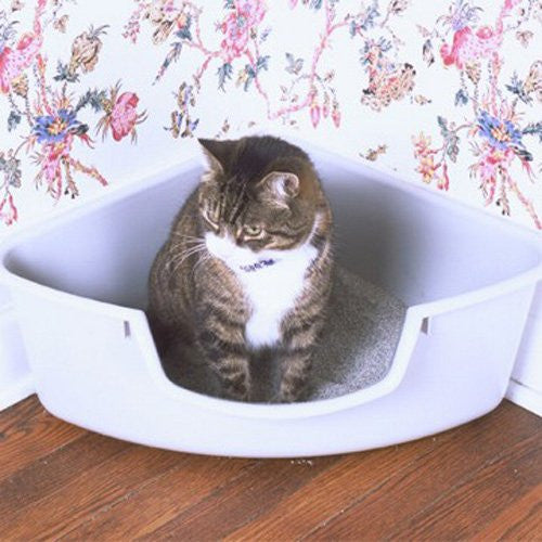 Corner Litter Box - Gray