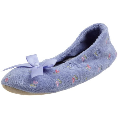 Embroidered Terry Ballerina, Periwinkle, X-Large