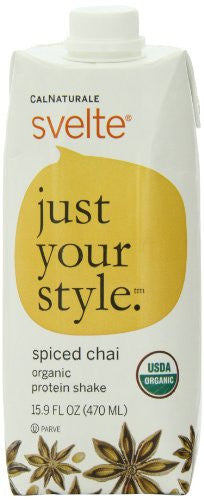 CalNaturale Svelte Organic Protein Shake  , 15.9 Ounce Aseptic Boxes (Pack of 12)