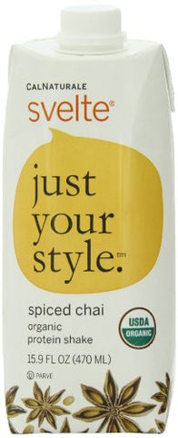 CalNaturale Svelte Organic Protein Shake  , 15.9 Ounce Aseptic Boxes (Pack of 12)