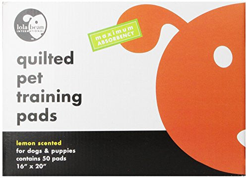 Lemon Scented Quilted Pet Training Pads, 16"x20"