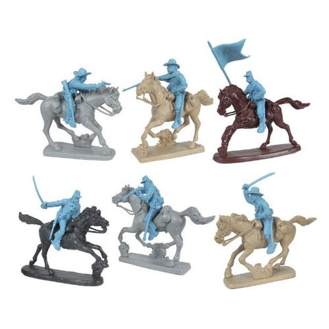 ACW CAVALRY (Gray) W/HORSES 8 in 8 + Horses