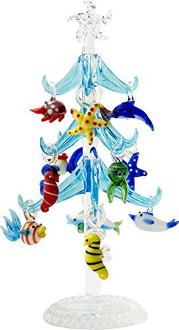 Tree - Sea Life - Blue - 7.75 Inch - Gift Box