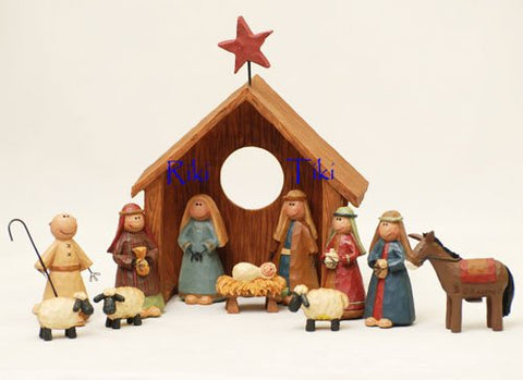 Set of 12 Nativity with Creche (not in pricelist)