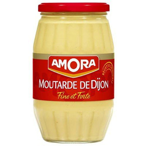 French Strong Dijon Mustard Amora, 440g