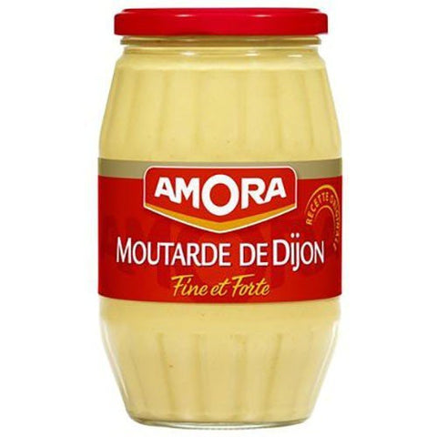 French Strong Dijon Mustard Amora, 440g