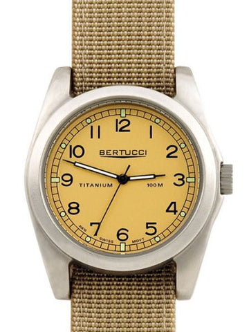 A-3T Vintage 42 42mm 7/8" 1.9oz Desert Stone Dial Defender Khaki Band