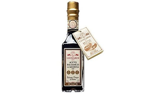 Acetaia Leonardi Balsamic Vinegar from Modena IGP, Francobolli Series, Oro (Gold Seal), 250 ml/8.5 fl oz