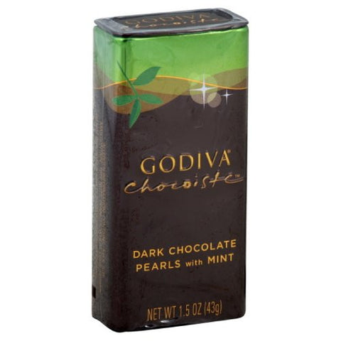 Godiva Pearls - Chocoiste Dark Choc Mint, 1.5oz