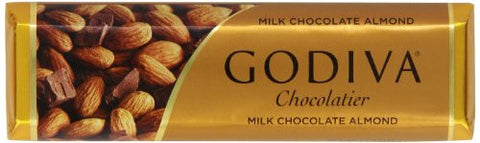 Godiva-Bar-MK Choco w/ Almonds, 1.5oz