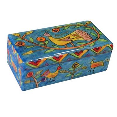 Travel Candlesticks in Box - Peacock, 1.5x2x4 inch