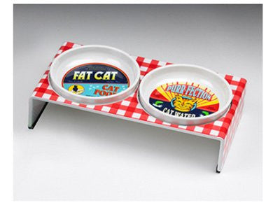 Vintage Cat Feeding Set