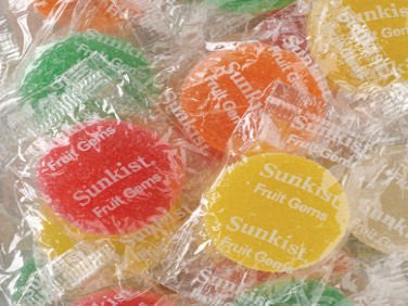 Sunkist, Fruit Gems (Wrapped) - 10 lbs bulk