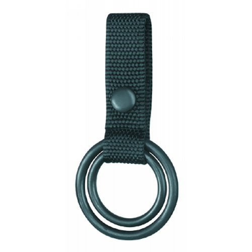 Flashlight Holder Double Ring Style, Black DuraWeb Nylon