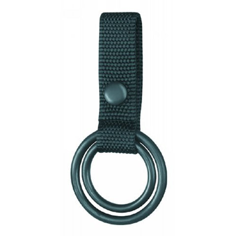 Flashlight Holder Double Ring Style, Black DuraWeb Nylon
