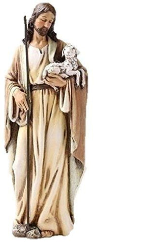 Joseph Studio 6.25" Good Shepherd 6" Scale Statue, 6.25"H x 2.38"W x 1.75"D