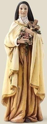 Joseph Studio 6.25" St. Therese 6" Scale Statue, 6.13"H x 2.25"W x 2"D