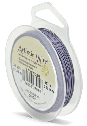 Artistic Wire, 26 Gauge (.41 mm), Lavender, 30 yd (27.4 m)