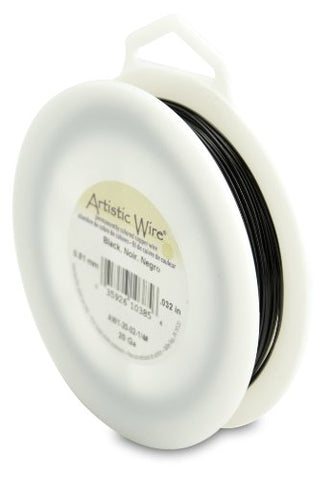 Artistic Wire, 20 Gauge (.81 mm), Black, 1/4 lb (.11 kg), 78.8 ft (24m)