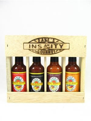 Dave's Gourmet Four Pack Super Hot Gift Box 2 oz