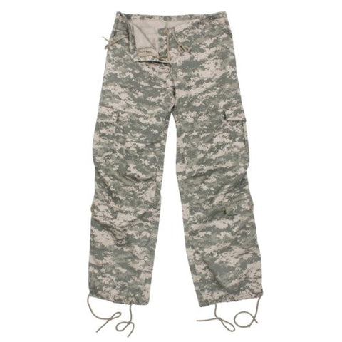 Womens A.C.U. Digital Camo Vintage Paratrooper Fatigues - XXS