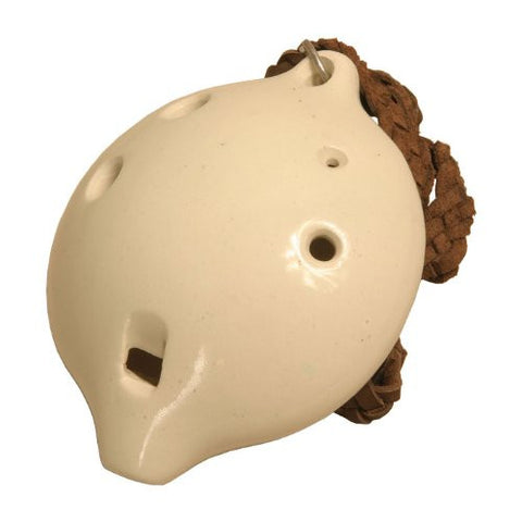 Clay Ocarina, w/ Leather Necklace, in G