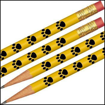 Yellow with Black Paws Pencils