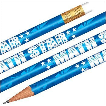 Foil Math Star Pencils