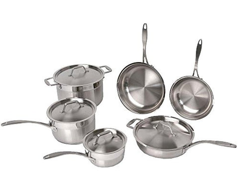 EarthChef Professional Copper Clad 10pc Cookware Set