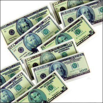 Assorted Money Erasers, 48/Set