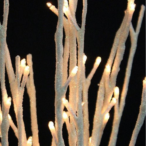 White Glitter Willow Branch 60 Light