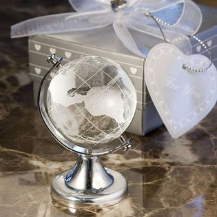 Crystal Globe Wedding Favors, 72