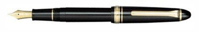 1911S Standard Fountain Pen Black w/ Gold Accents 14K Gold Nib