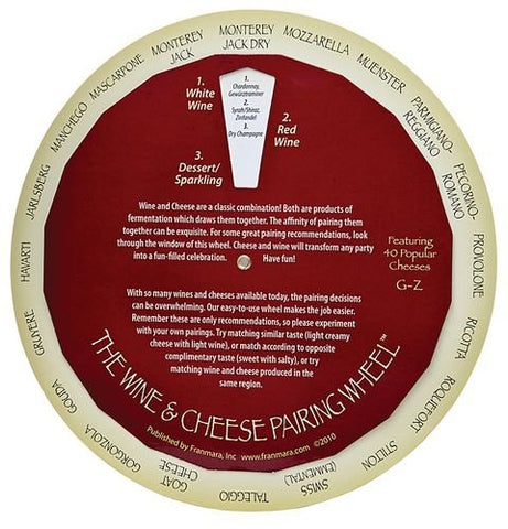 Wine & Cheese Pairing Wheel